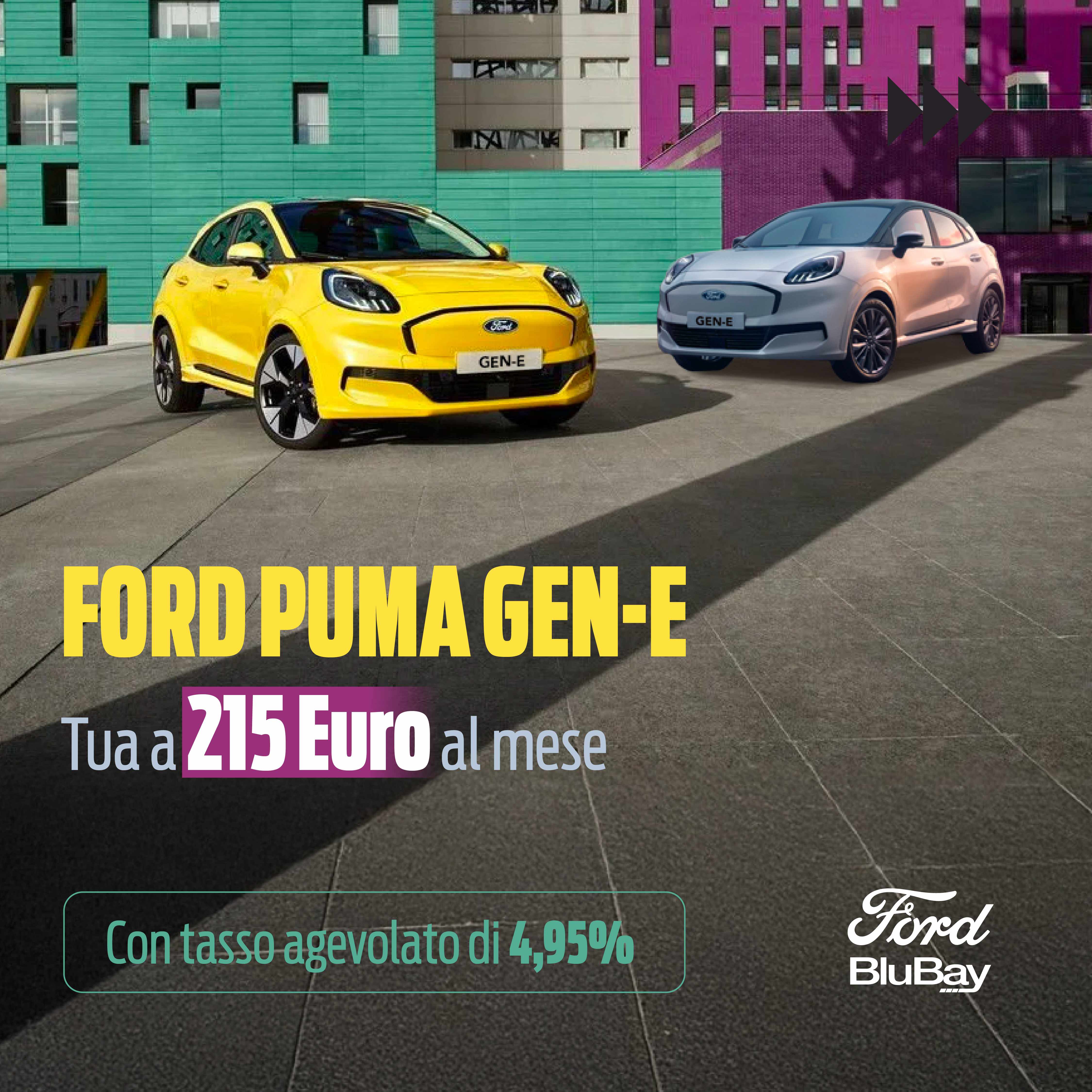 Puma Gen E Tua A 215 Al Mese Con Tasso Agevolato Di 4,95%